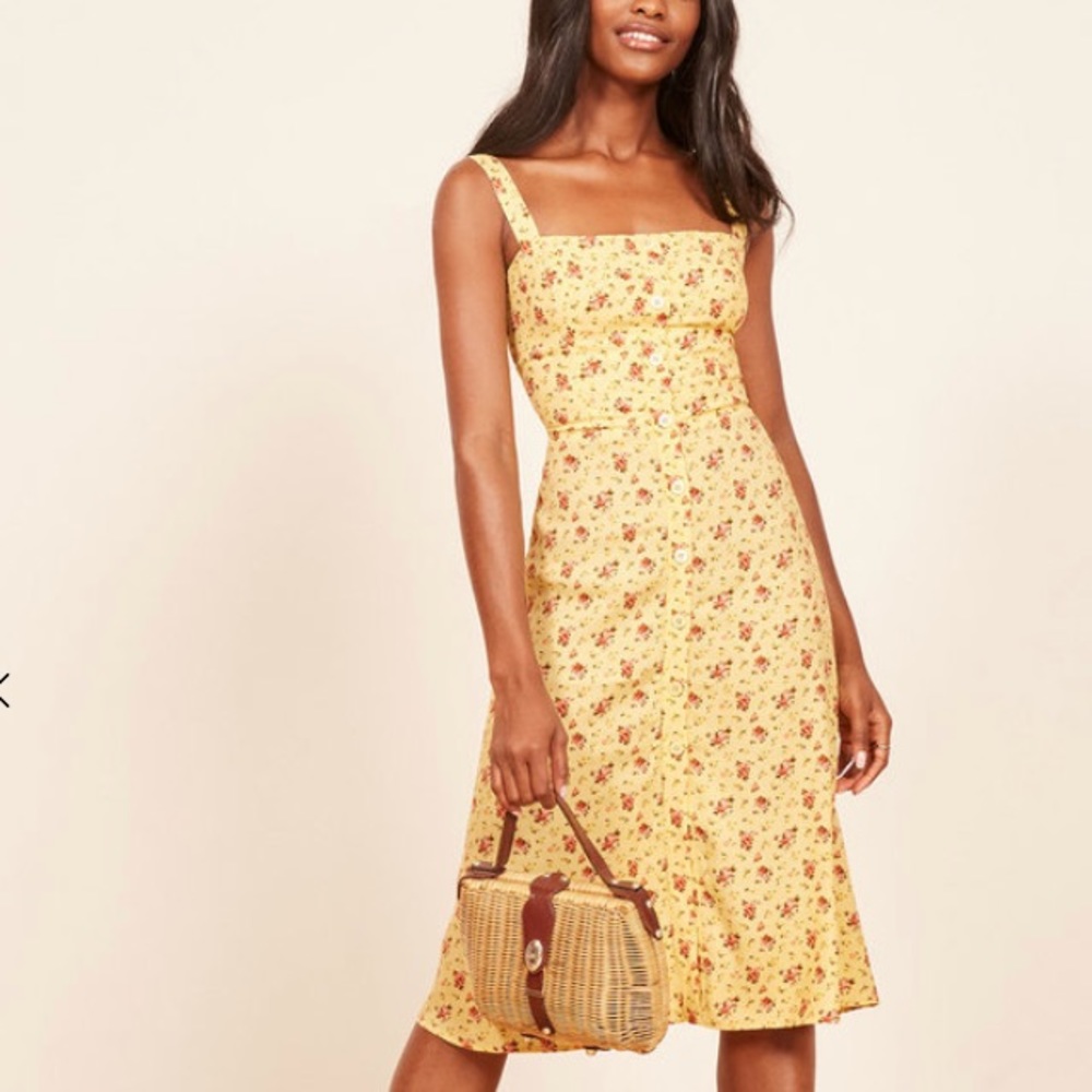 Reformation Persimmon Zinnia Dress Size 4